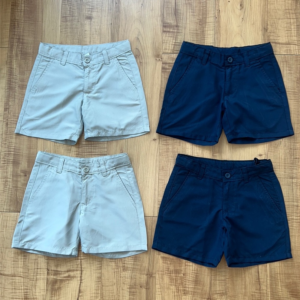 Chaps Boy’s Polyester uniform shorts.